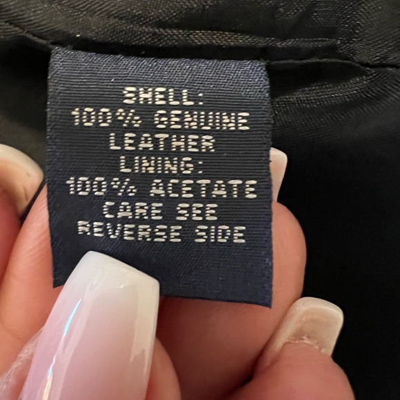 Ralph Lauren Sport Lambskin Leather Bomber size 10 - Picture 12 of 14